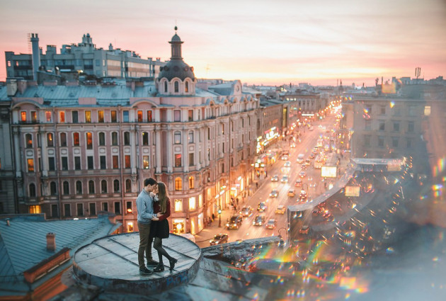 Прогулка по крышам Петербурга